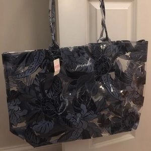 Victoria’s Secret Clear Blue Tropical Tote